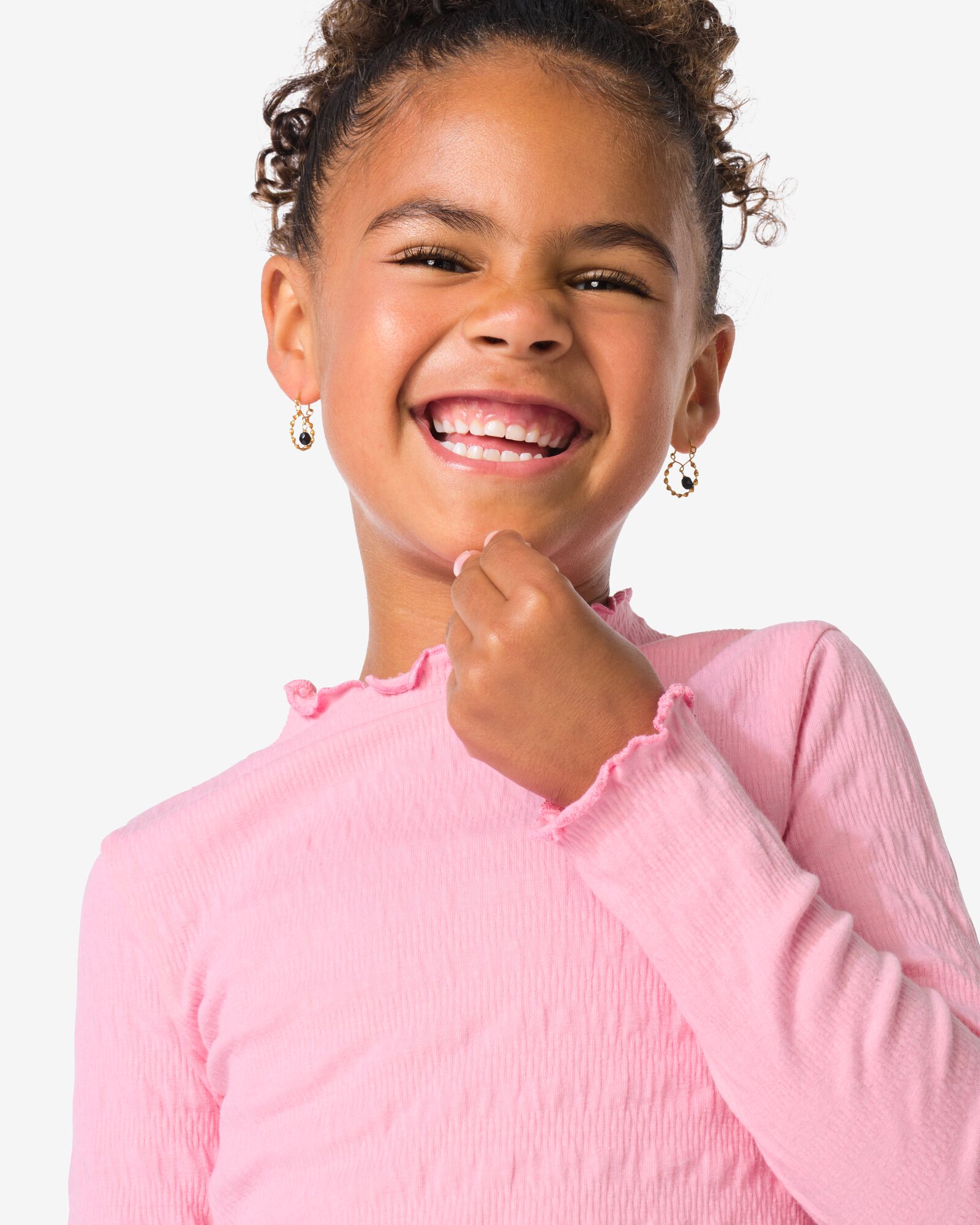 t-shirt enfant structure rose rose - 30842754PINK - HEMA