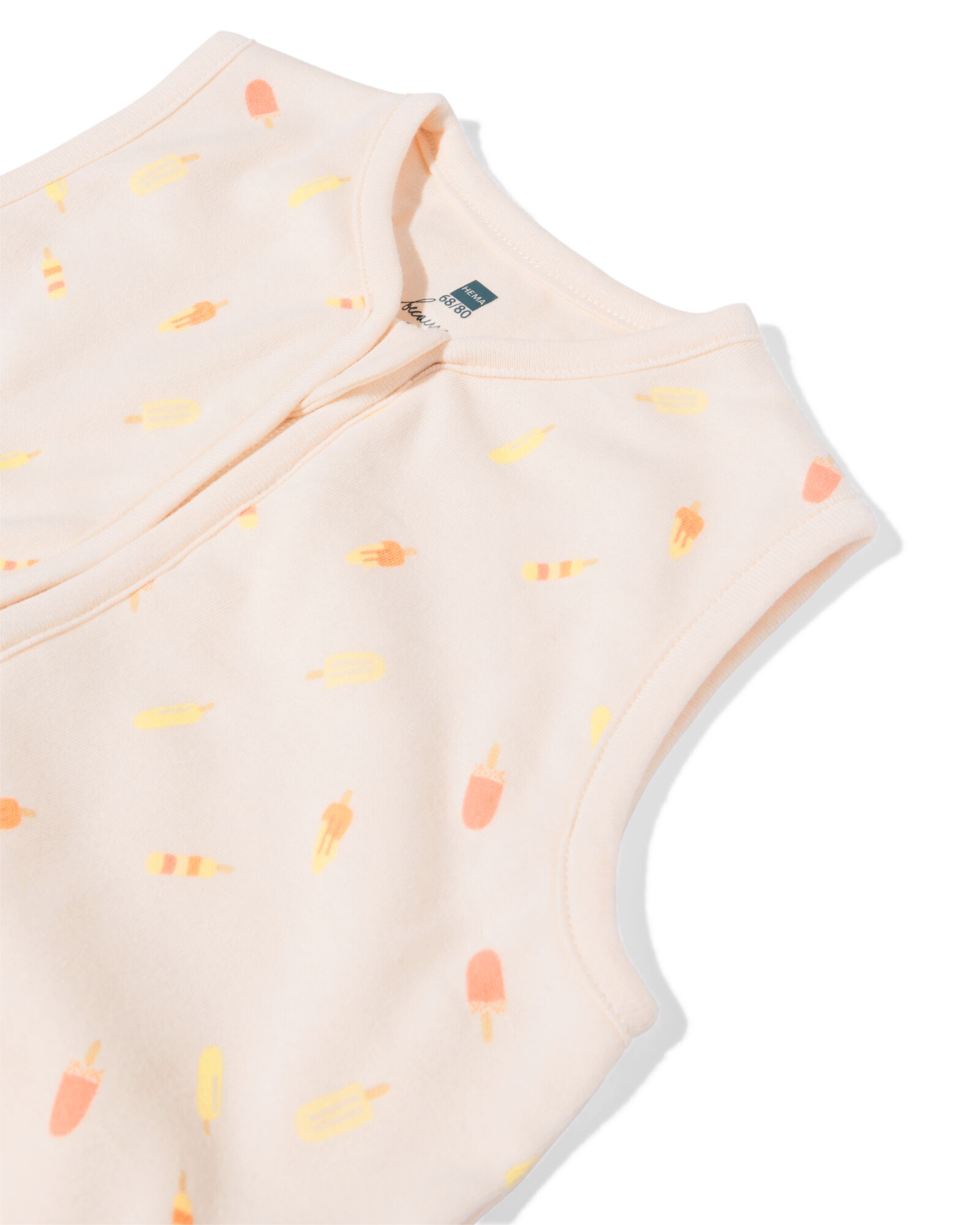 Baby-Schlafsack &auml;rmellos, aus Baumwolle, 1 TOG, Eist&uuml;ten eierschalenfarben eierschalenfarben - 33310660OFFWHITE - HEMA