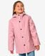 manteau enfant PU avec capuche vieux rose 110/116 - 30898362 - HEMA