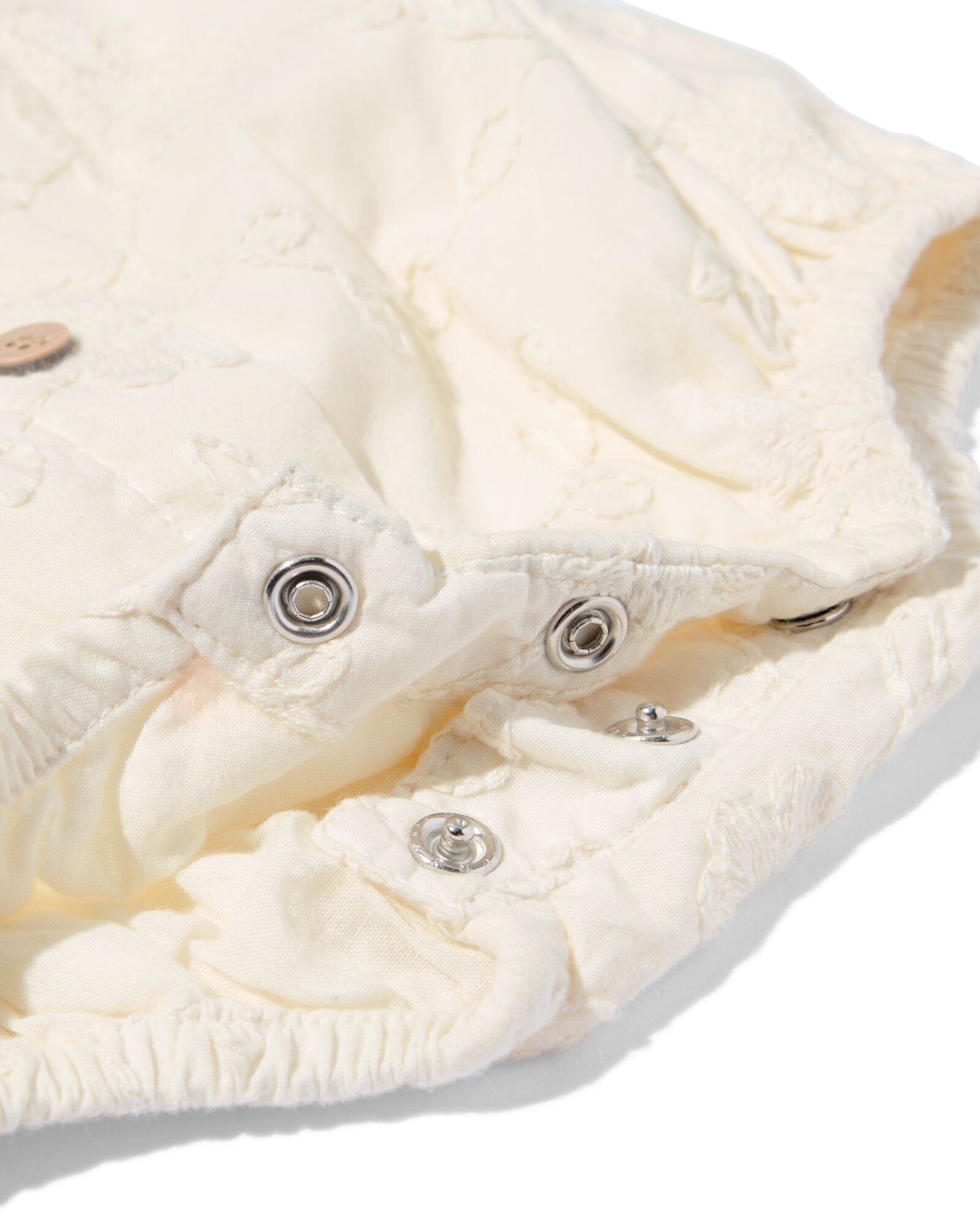 Babystrampler Blumenstickerei ecru ecru - 33452220ECRU - HEMA