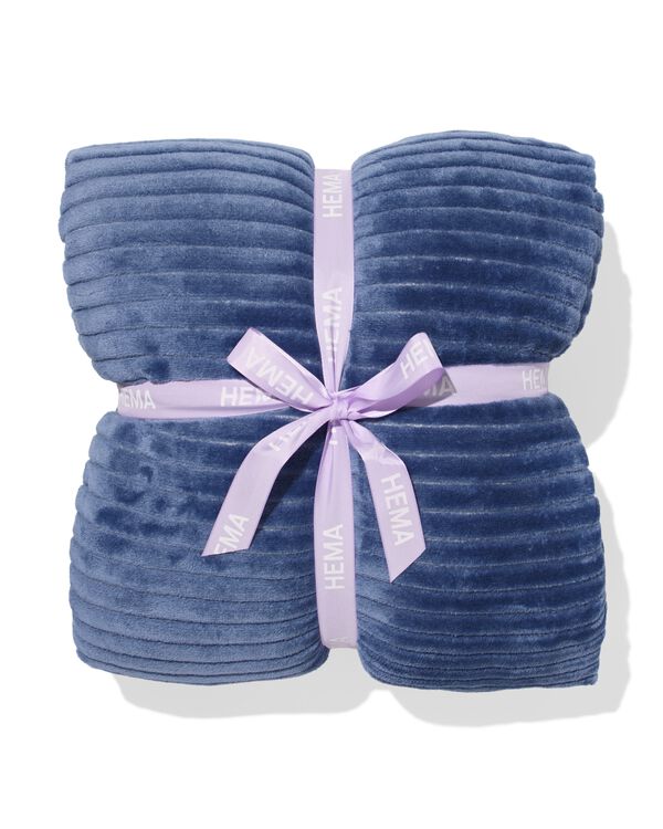laid 130x150cm sherpa bleu - 7325151 - HEMA