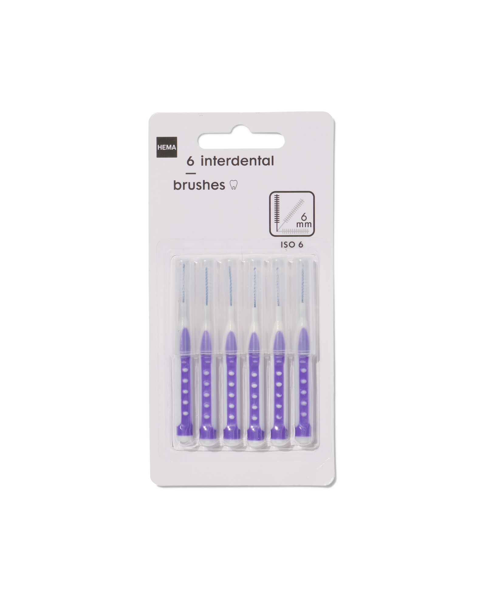6er-Pack Interdentalb&uuml;rsten, 6 mm - 11133383 - HEMA