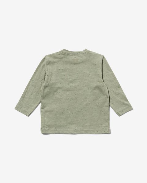 baby t-shirt met zakje groen groen - 1000029746 - HEMA