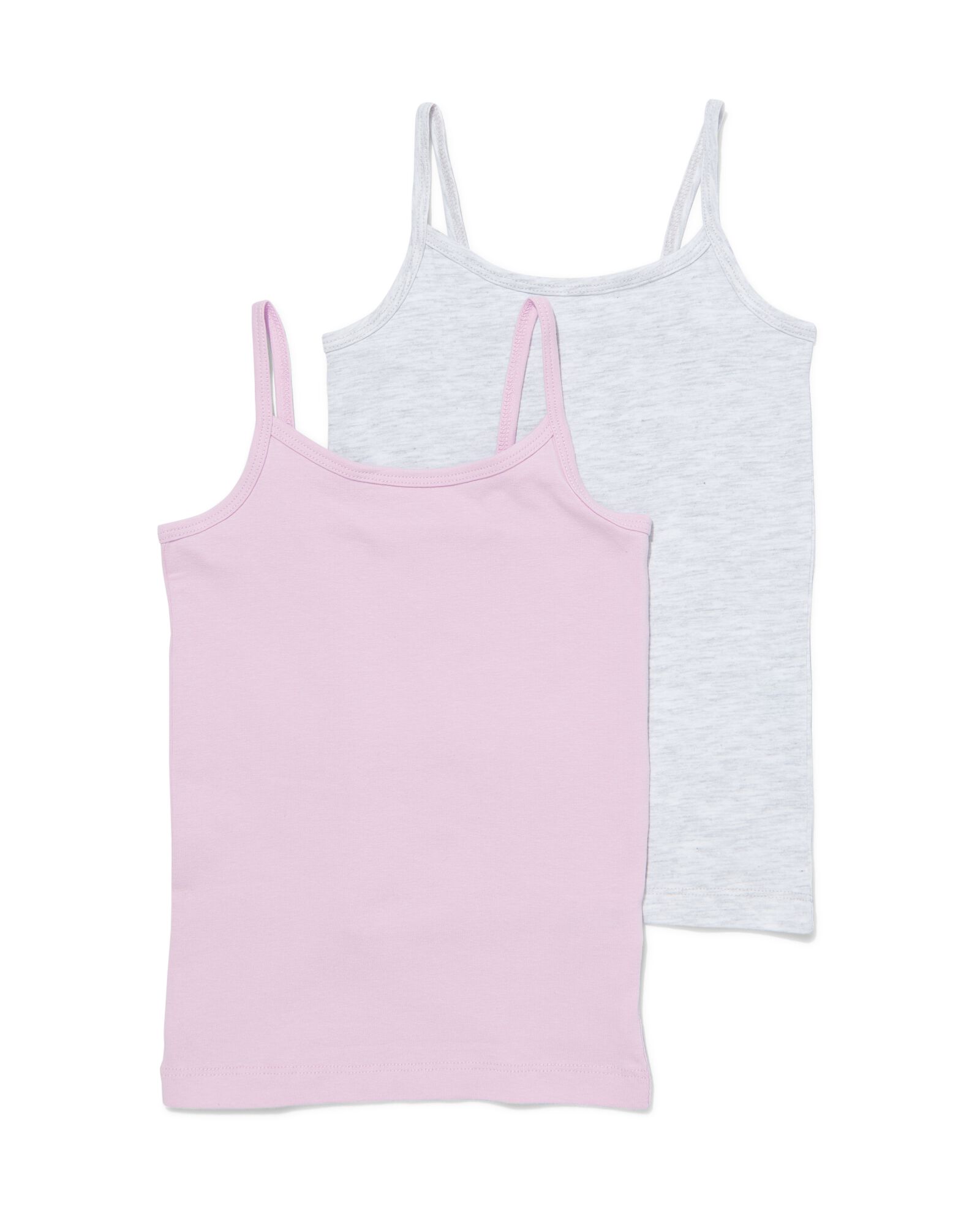 kinderhemden katoen/stretch - 2 stuks lila lila - 19347830LILAC - HEMA