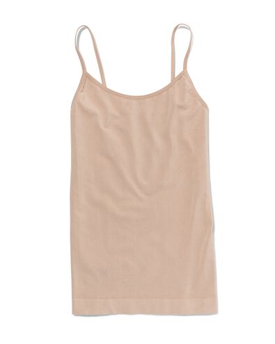 Damen-Hemd mit Bambus, leicht figurformend beige XL - 21570104 - HEMA