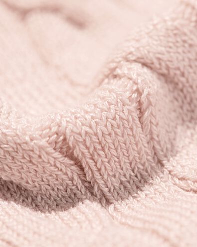 Damenpullover mit Zopfmuster Fally lachsfarben lachsfarben - 36201560SALMONPINK - HEMA