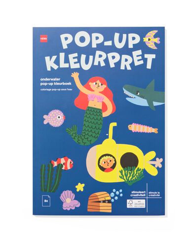 kleurboek A4 pop-up onderwater - 15900291 - HEMA