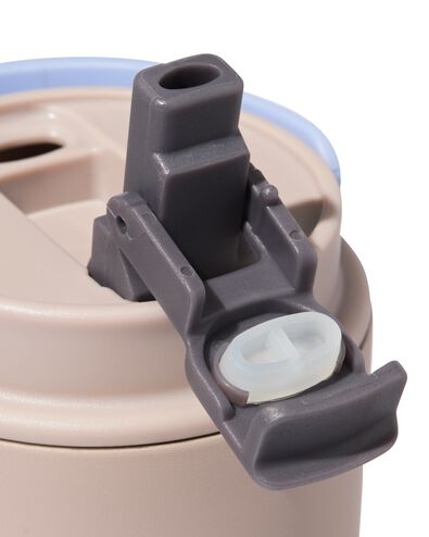 gobelet avec paille 600 ml inox gris - 80650267 - HEMA