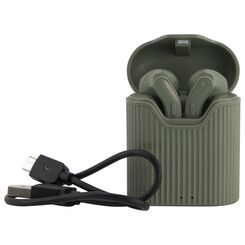 écouteurs sans fil vert olive - 39630156 - HEMA