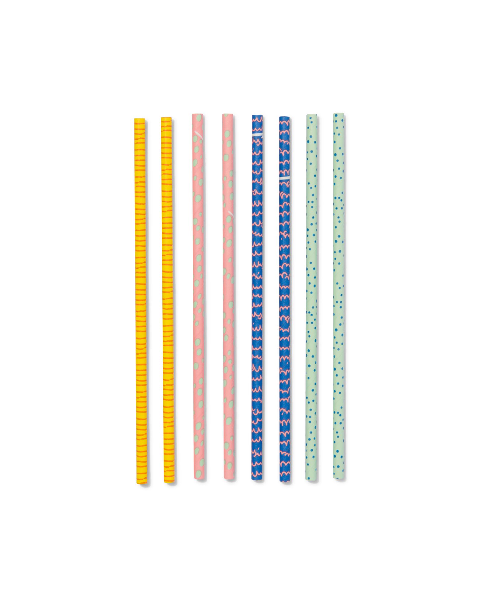 20 pailles en papier 20cm - 14230178 - HEMA