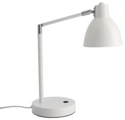 lampe de bureau avec port USB blanche - 39600180 - HEMA
