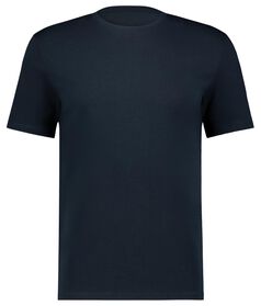 heren t-shirt regular fit o-hals donkerblauw donkerblauw - 1000027599 - HEMA