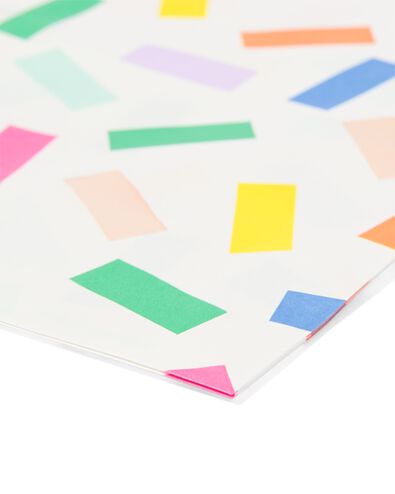 sachets anniversaire papier rayures color&eacute;es 8 pi&egrave;ces.  - 14250109 - HEMA