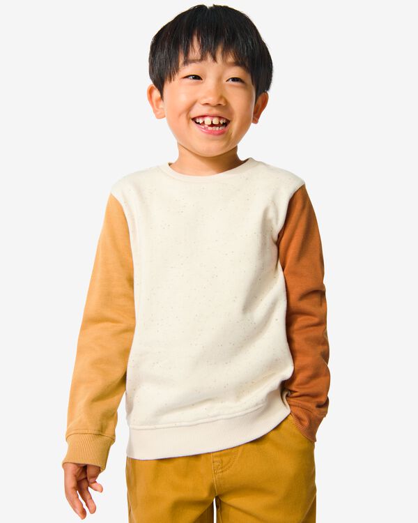 kinder sweater bruin bruin - 1000032476 - HEMA