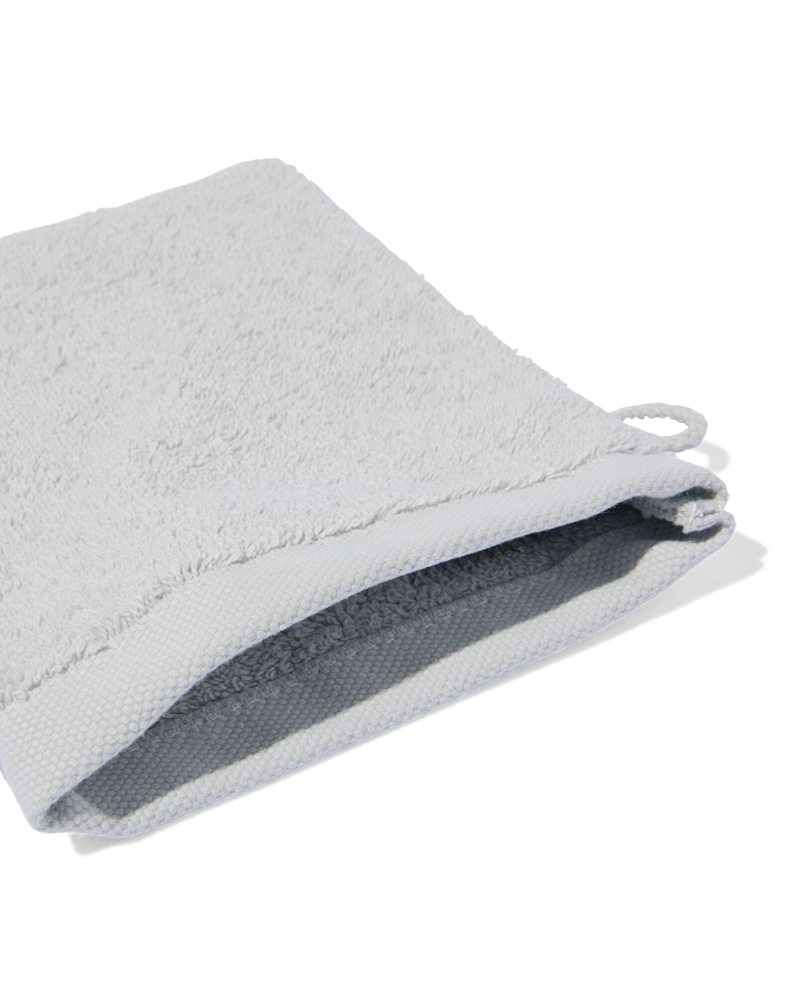 Waschhandschuh, ultraweich, 16 x 22 cm &ndash; hellgrau - 5237005 - HEMA