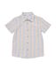 Kinder-Oberhemd, mit Leinenanteil, gestreift blau blau - 30781678BLUE - HEMA