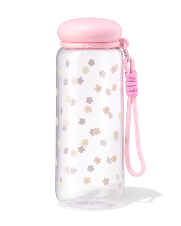 waterfles 700ml met draagkoord bloemen - 61104504 - HEMA