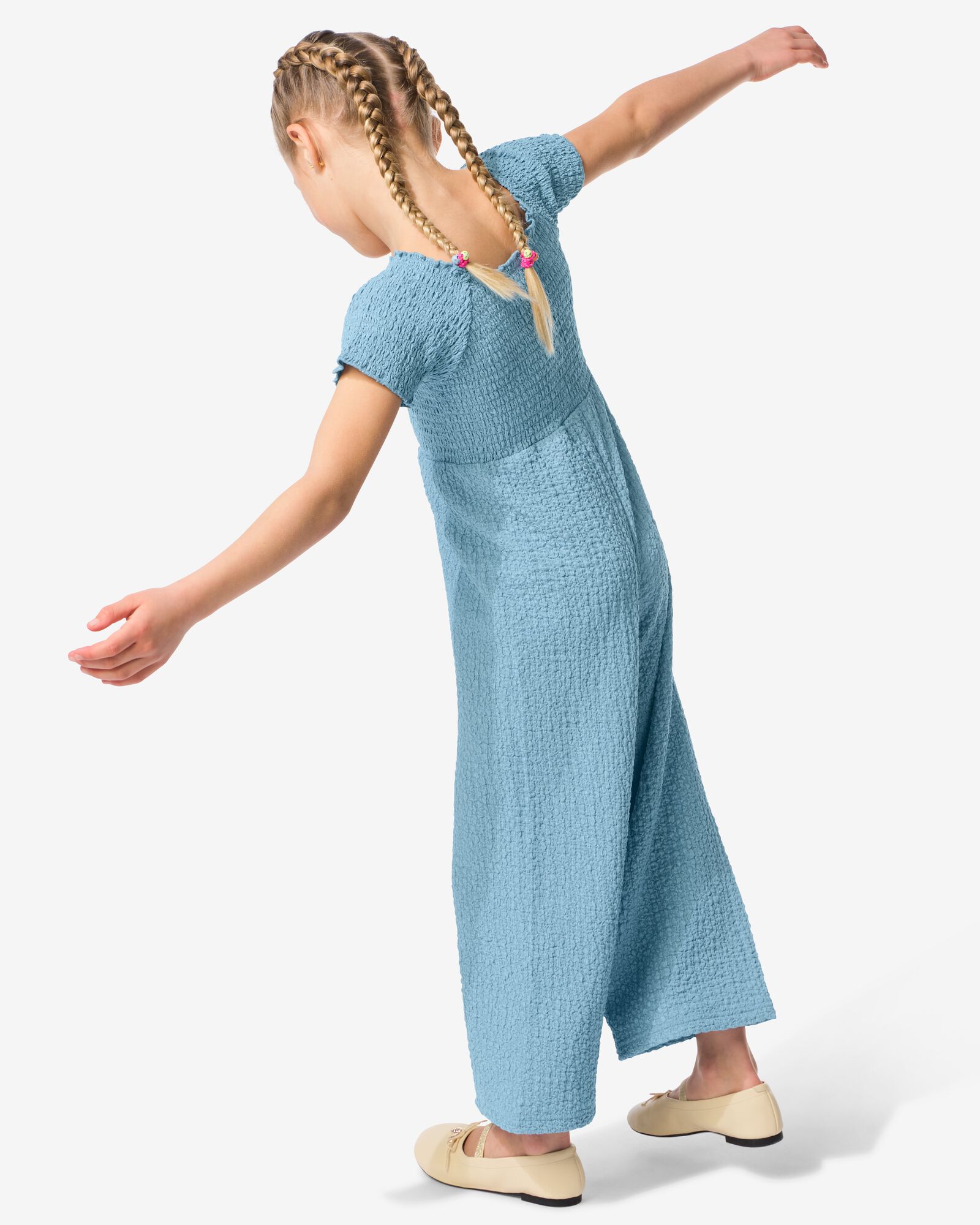 kinderjumpsuit blauw blauw - 30861900BLUE - HEMA