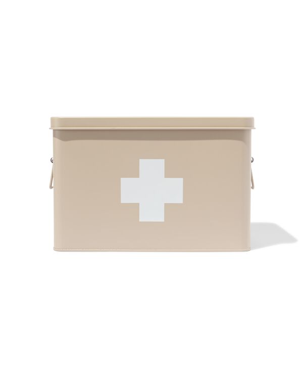 boîte à pharmacie sable mat 18x31.5x21 - 80330121 - HEMA