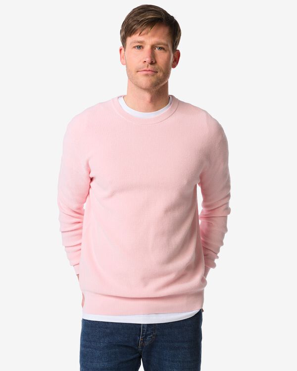 herentrui Lars wafel lichtroze lichtroze - 2140820LIGHTPINK - HEMA