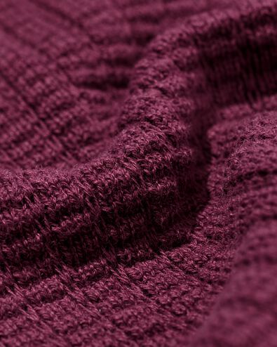 Damenpullover Franka Strukturstrick bordeauxrot bordeauxrot - 36208170BURGUNDYRED - HEMA