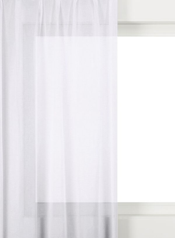 tissu pour rideaux voile emmen blanc blanc - 1000027415 - HEMA