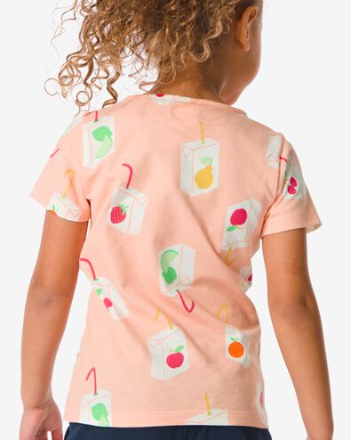 t-shirt enfant avec fruits rose 98/104 - 30864172 - HEMA