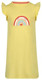 chemise de nuit enfant avec arc-en-ciel jaune jaune - 1000027294 - HEMA