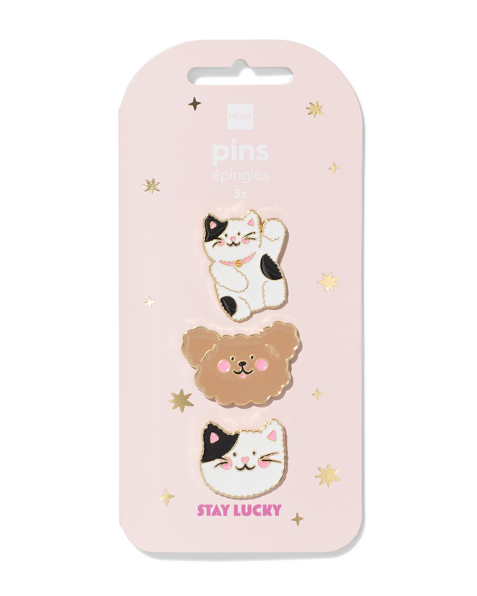 pin's chats - 3 pi&egrave;ces - 61100051 - HEMA