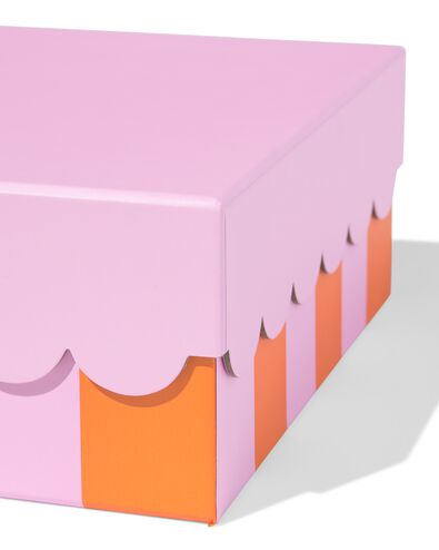 bo&icirc;te 22x22x9 cm carr&eacute;e rayures - 14793298 - HEMA