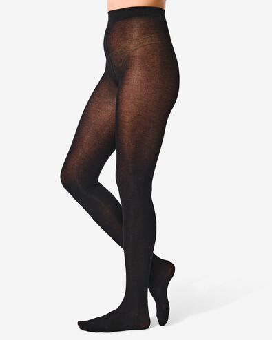 Strumpfhose, Bambus, 130 Denier schwarz schwarz - 1000001203 - HEMA