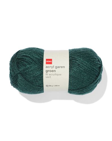 acryl garen 100g 250m groen - 60702850 - HEMA