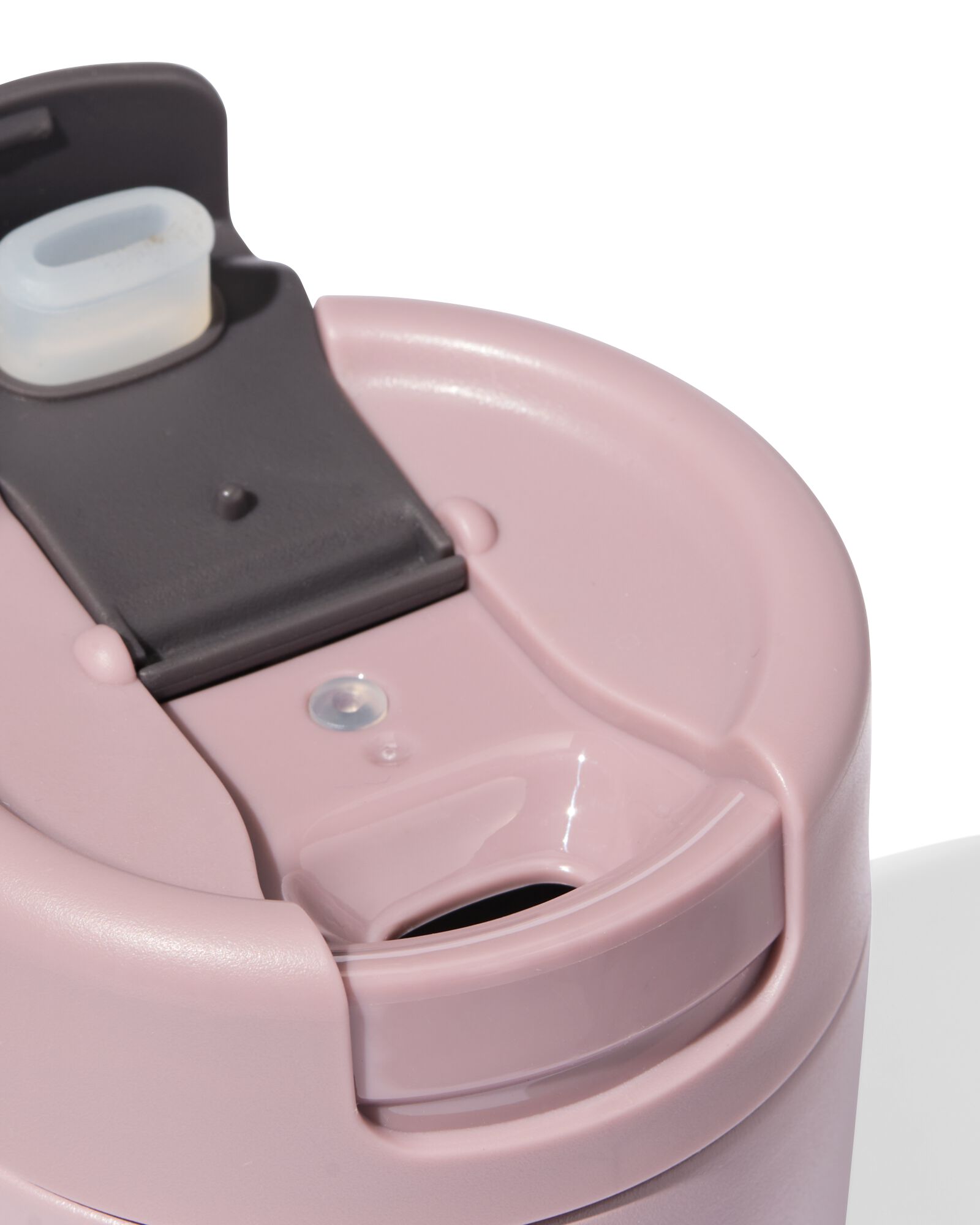 Kaffeebecher to go, 450 ml, Edelstahl, dunkelrosa - 80650271 - HEMA