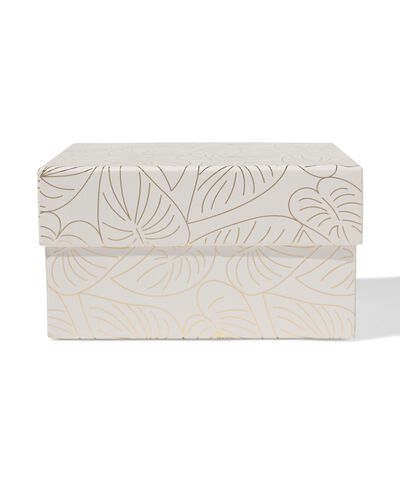 Box, 16,5x16,5x9 cm, quadratisch, Bl&auml;tter - 14793297 - HEMA