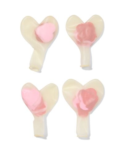 confettiballonnen 30cm hart - 6 stuks - 14260080 - HEMA