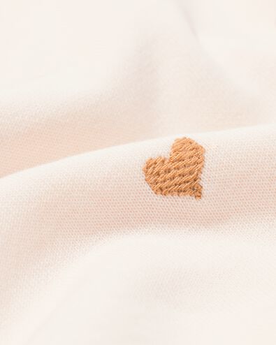 kindertrui sweatstof hartjes ecru ecru - 30842909ECRU - HEMA