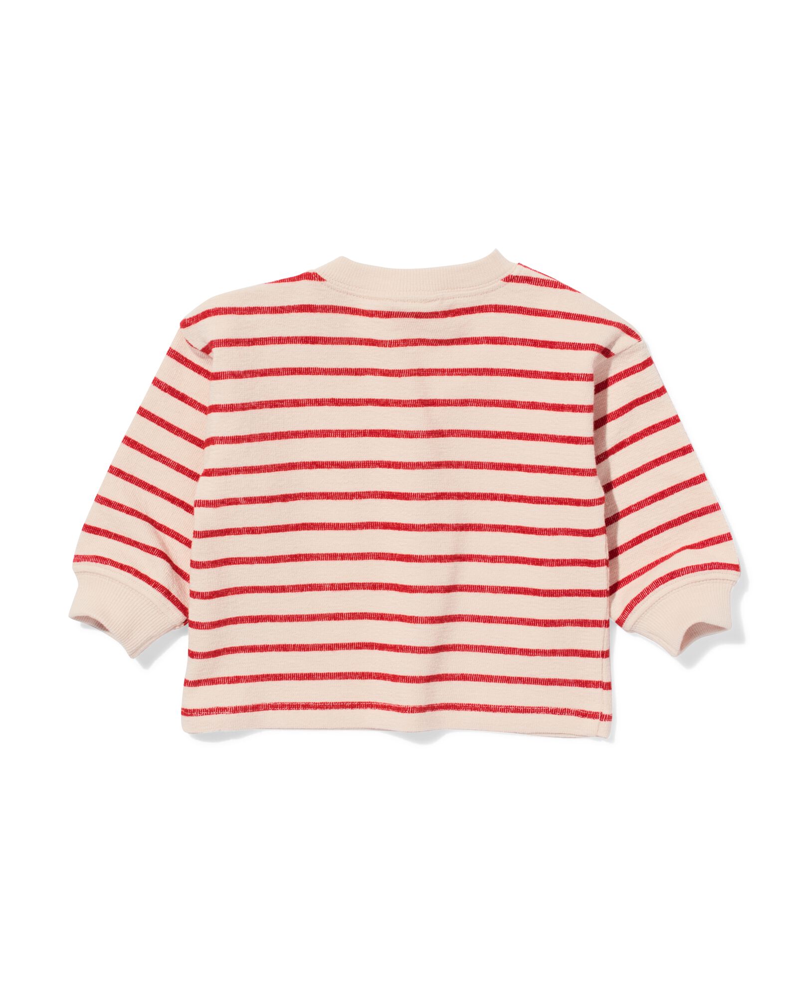 baby T-shirt strepen rood rood - 33165970RED - HEMA