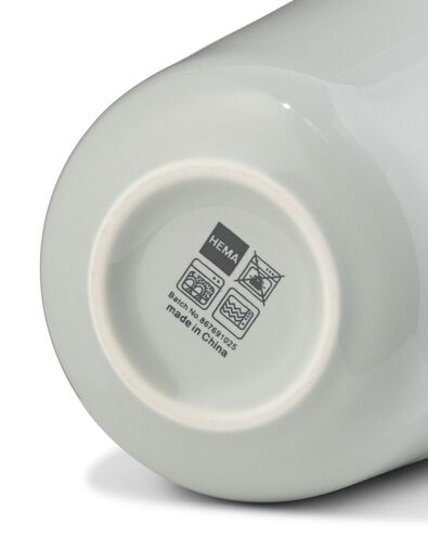 cappuccinomok 350ml Knap new bone china blauw - 80660305 - HEMA