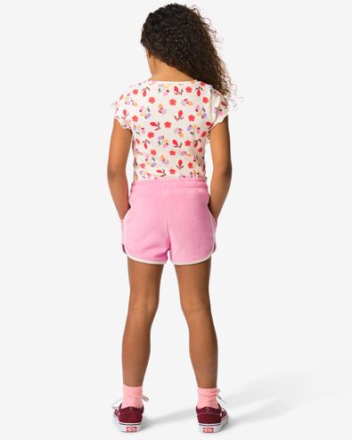 kindershort comfy fit badstof roze roze - 30825427PINK - HEMA