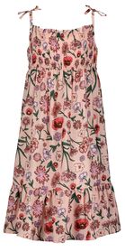 Kinder-Kleid mit Blumen rosa rosa - 1000027924 - HEMA