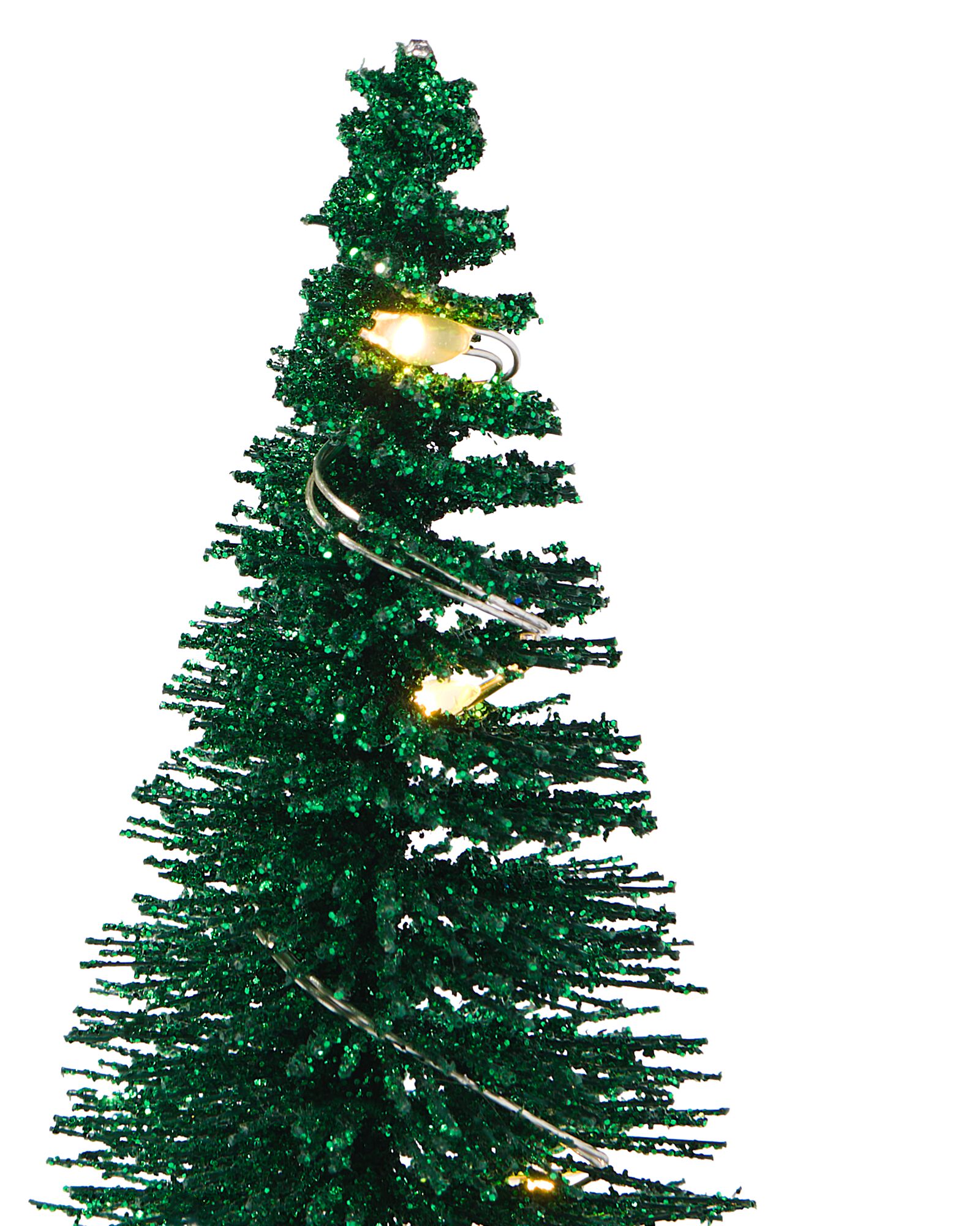 Petit sapin de Noël artificiel - vert - avec guirlande lumineuse tournesol  - H45 cm