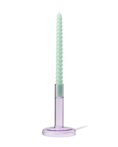 bougeoir en verre S lilas - 13324094 - HEMA
