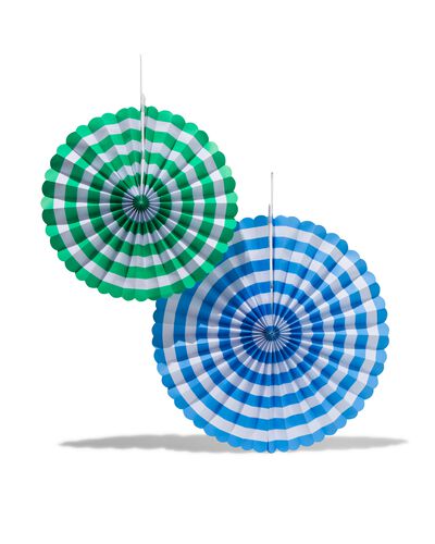 2er-Pack Papierwaben-Figuren, blau/ gr&uuml;n - 14230220 - HEMA