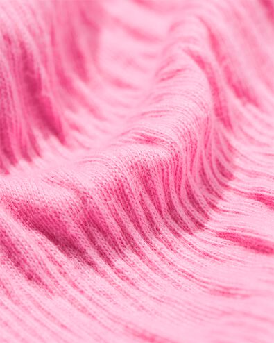 Kinderkleid in A-Linie, gerippt rosa - 30828703PINK - HEMA