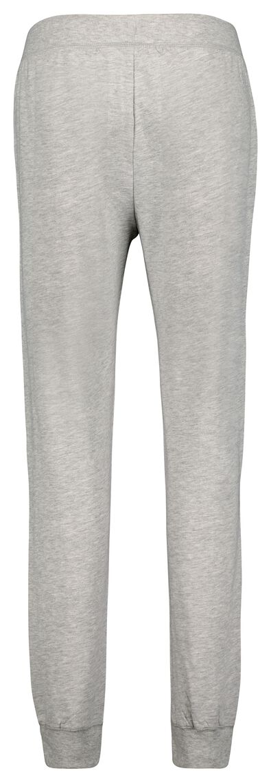 pantalon sweat lounge femme coton gris chiné S - 23430030 - HEMA
