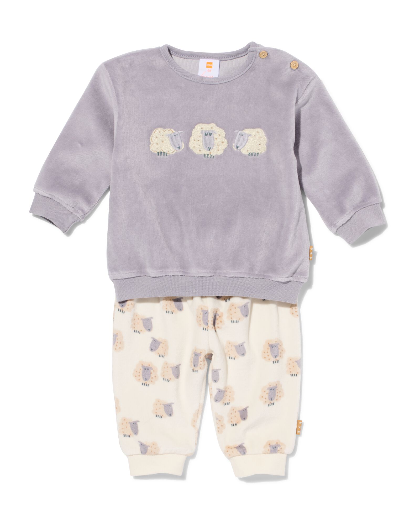 ensemble nouveau-n&eacute; mouton blanc cass&eacute; - 33411620OFFWHITE - HEMA