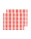 2er-Pack Tischsets, gewebter Kunststoff, 35 x 45 cm, rot kariert - 5330287 - HEMA