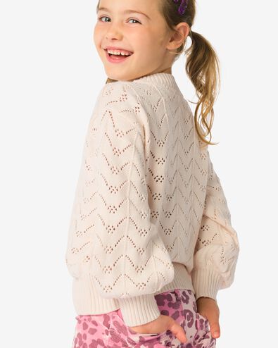 pull enfant ajour&eacute; floral  &eacute;cru &eacute;cru - 30838600ECRU - HEMA