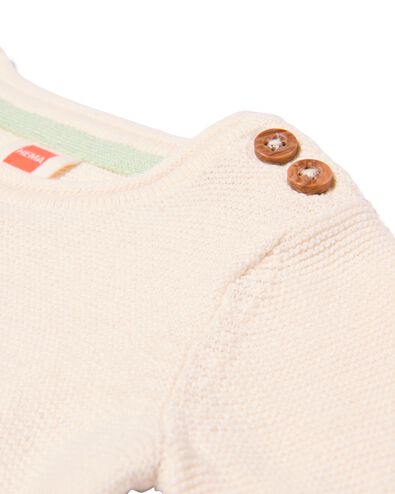 pull nouveau-n&eacute; Miffy en maille blanc cass&eacute; blanc cass&eacute; - 1000031982 - HEMA