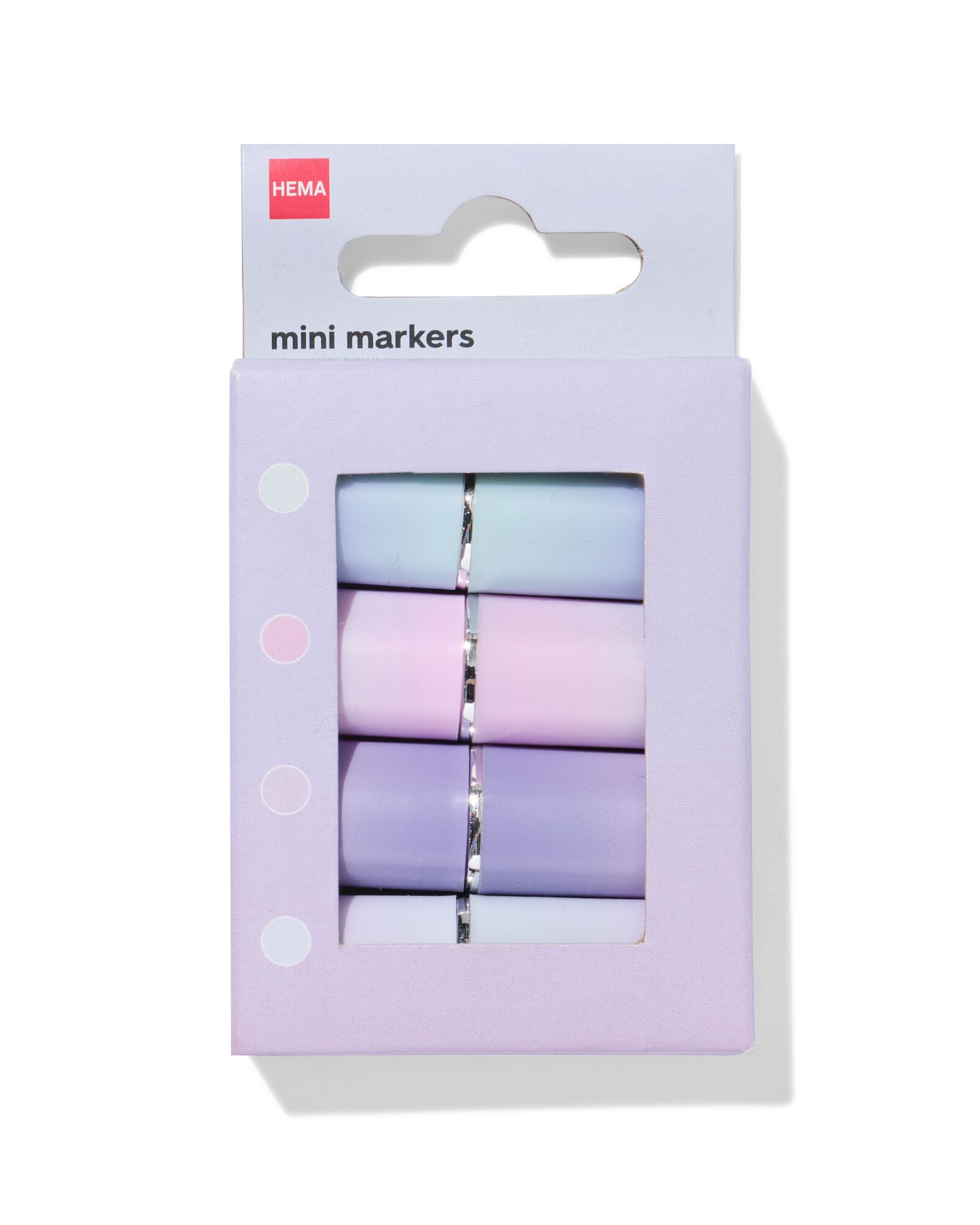 mini markers pastel - 4 stuks - 14402105 - HEMA